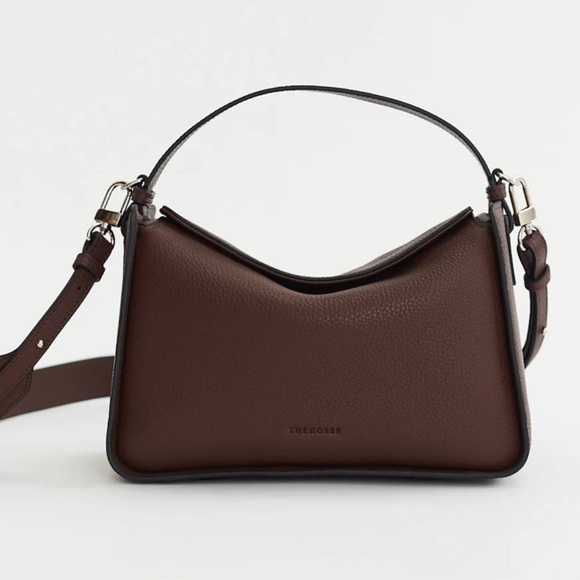 The Horse Clementine Pebbled Leather Bag in Coffee - Picture 2 of 9